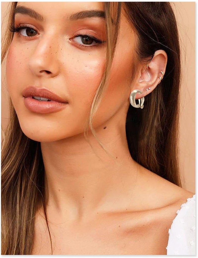 OCCFAE Store Metal Clip On Earrings for Women Non Pierced Dangle Drop Earrings Multiple Styles - Image 4